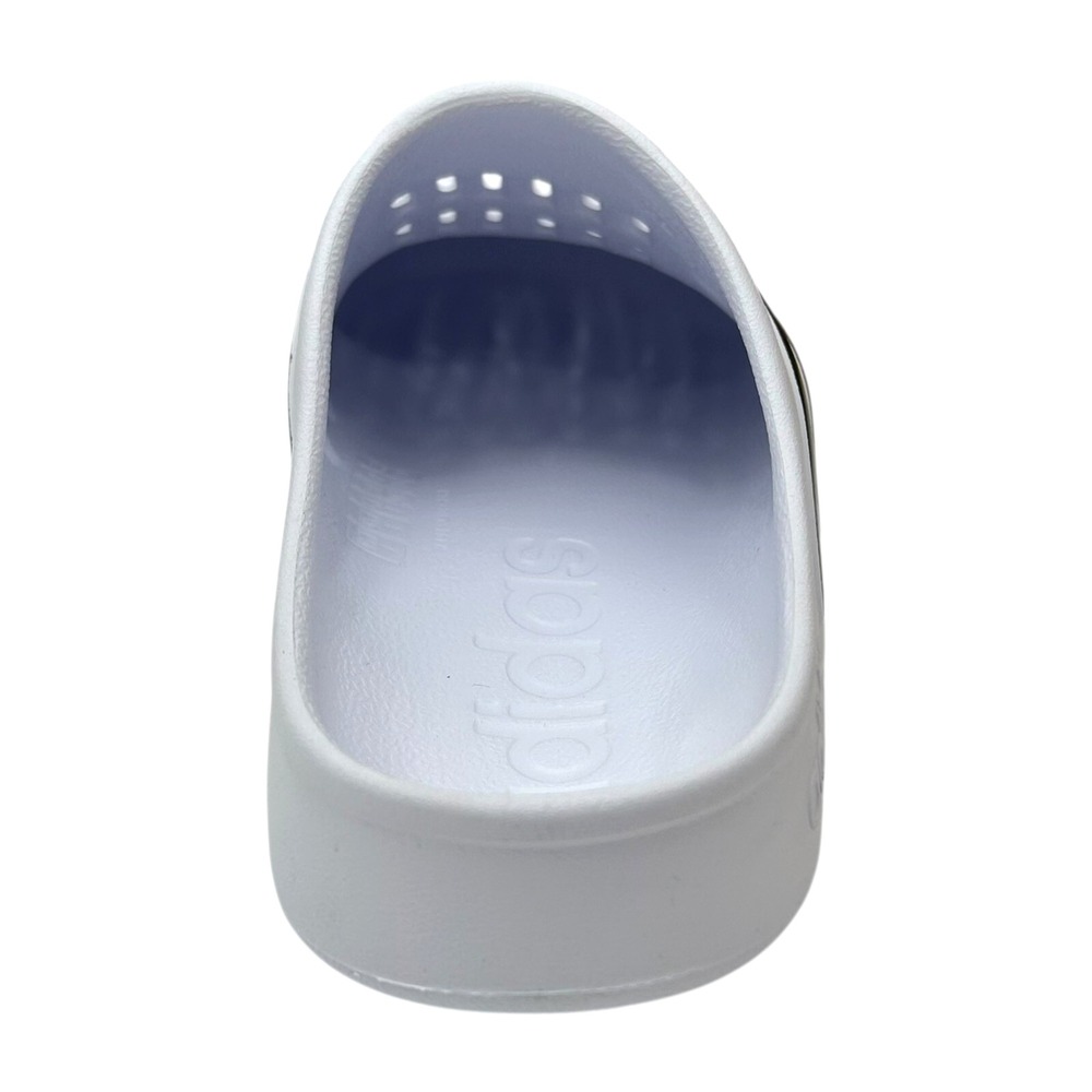 Adidas Adilette Womens Slip on Clog Sz 8 White-Black Lightweight Water Friendly - Picture 6 of 12